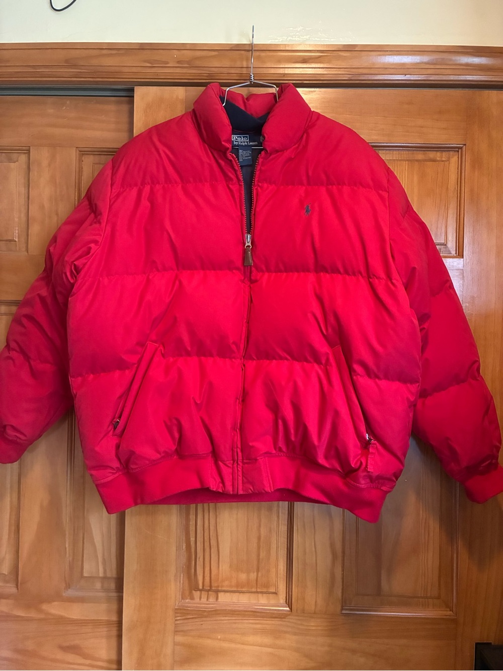 Vintage Ralph Lauren Red Quilted Puffer Jacket